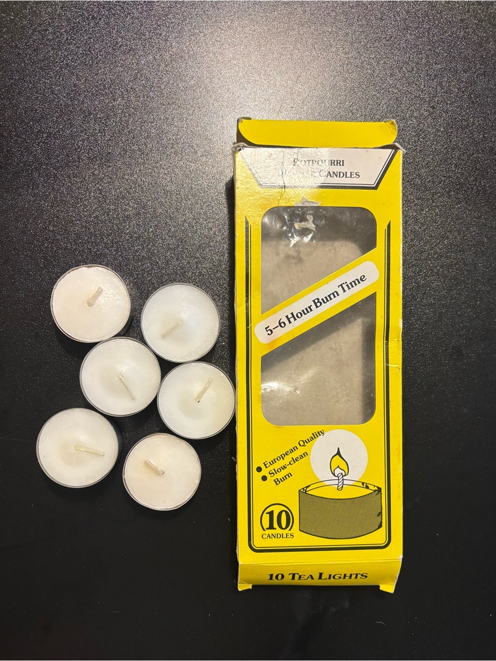 Tea Light Candles - White - includes 7